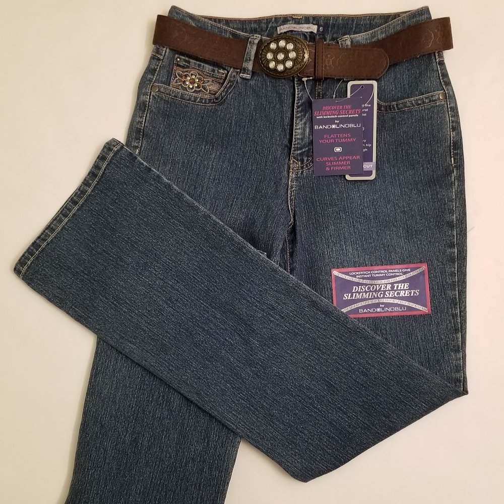 Bandolinoblu Blue Boot Cut NWT size 6 Jeans